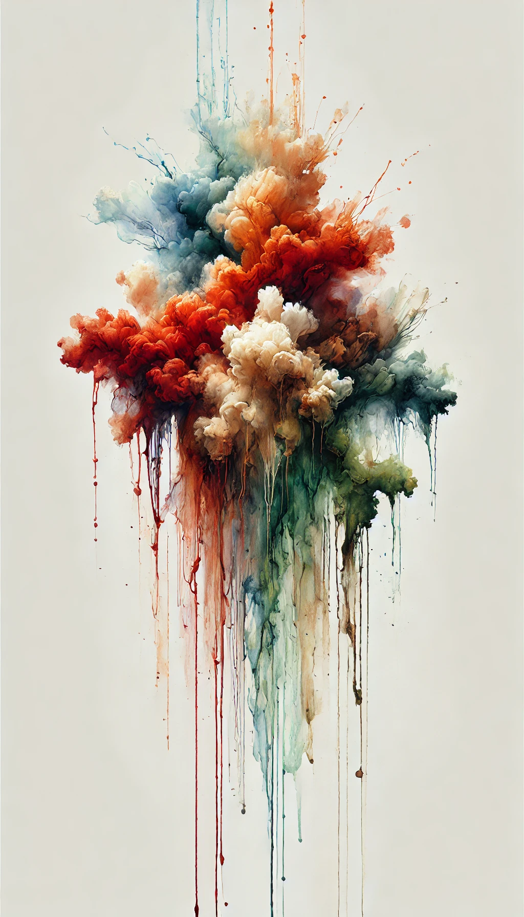 Abstract organic splash art